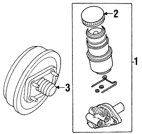 Axiom MASTER CYLINDER - COMPONENTS ON DASH PANEL