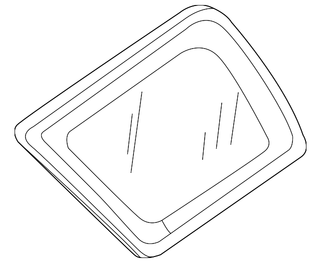 ZZCA-64-941 Деталь QTR GLASS, LEFT