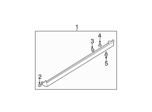 Lancer EXTERIOR TRIM - PILLARS