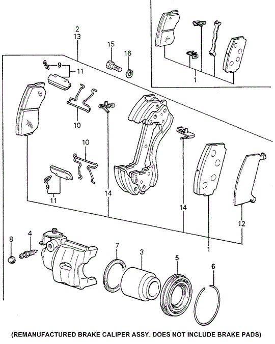 CHASSIS/FRONT BRAKE for 1979 Honda ACCORD HATCHBACK #1