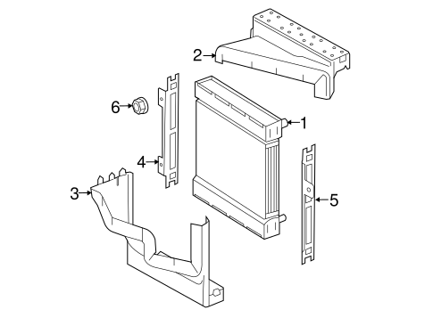 GL63 AMG RADIATOR & COMPONENTS 2