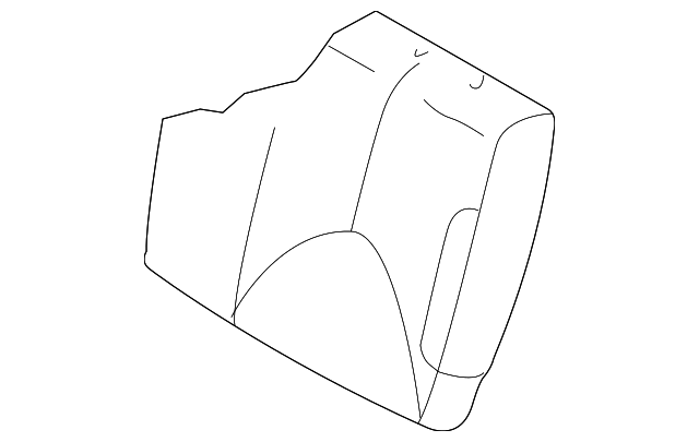 EC0388451K42 Деталь SEAT BACK COVER, LEFT