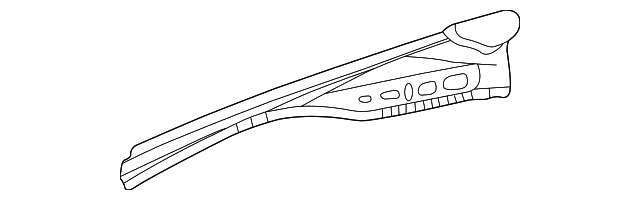 208-626-01-16 UPPER RAIL, LEFT
