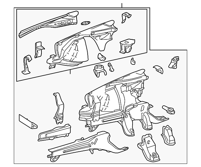 208-620-24-61 APRON/RAIL ASSY, RIGHT