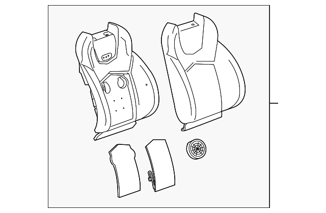 22789609 Деталь SEAT BACK COVER