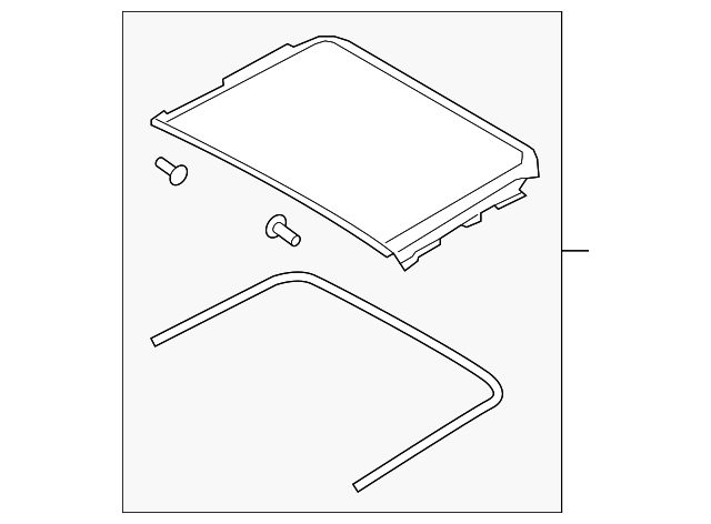 91604-4BA0A SUNROOF GLASS