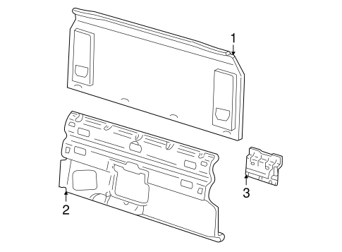 Explorer Sport Trac BACK PANEL