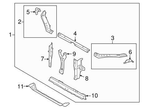 WRX RADIATOR SUPPORT