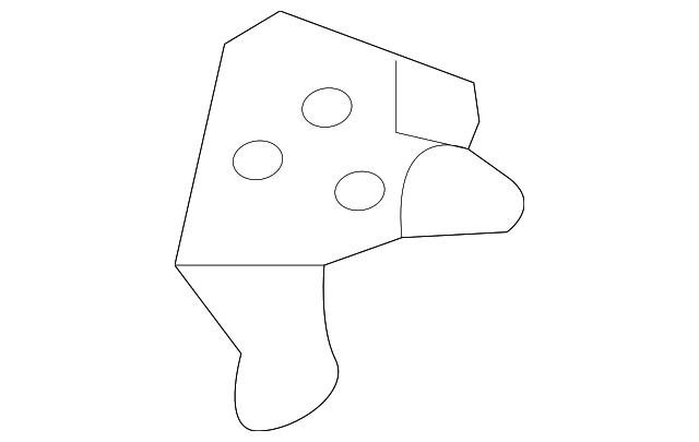 51234VA0009P Деталь UPPER TIE BAR BRACKET, RIGHT