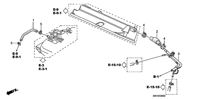 ENGINE/BREATHER TUBE for 2008 Honda PILOT #1