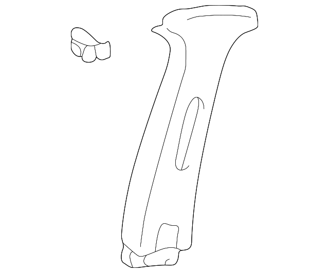 85830-3D200GJ Деталь CENTER PLR TRIM, LEFT