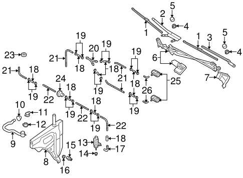 Q7 WIPER & WASHER COMPONENTS