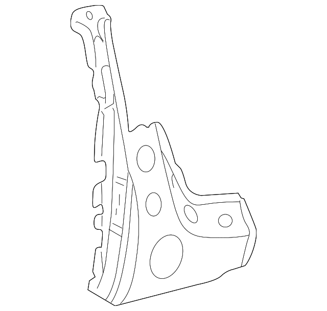208-630-10-11 Деталь LOCK PILLAR, RIGHT