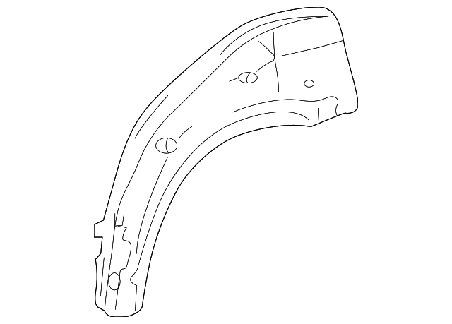 208-637-01-76 Деталь OUTER WHEELHOUSE, LEFT
