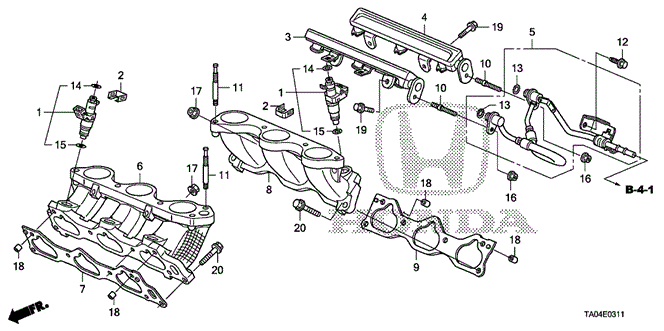 ENGINE/FUEL INJECTOR (V6) for 2011 Honda ACCORD SEDAN #1