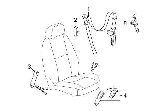 Escalade FRONT SEAT BELTS
