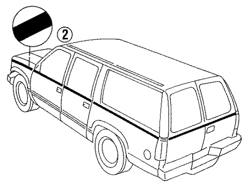 Suburban K2500 STRIPE TAPE 2
