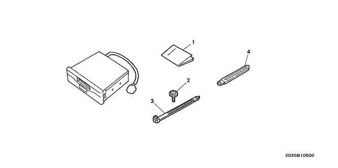 ACCESSORIES/CASSETTE PLAYER (2) for 2005 Honda ELEMENT #1