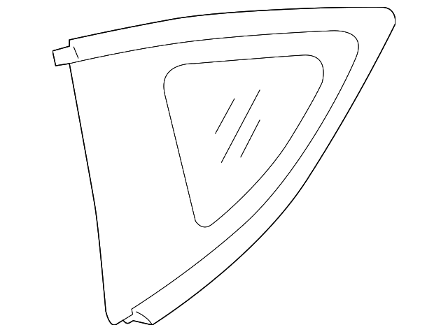 65209CA000 Деталь QTR GLASS, RIGHT