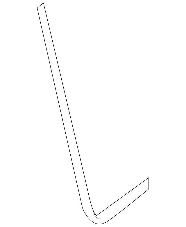 65245CA000 Деталь QTR GLASS MLDG, LEFT