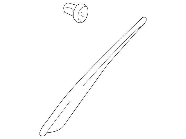 7624068D006GS Деталь WINDSHIELD PILLAR TRIM, RIGHT