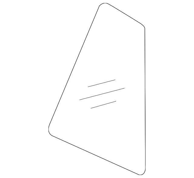 0K34C-72661 Деталь FIXED GLASS, RIGHT