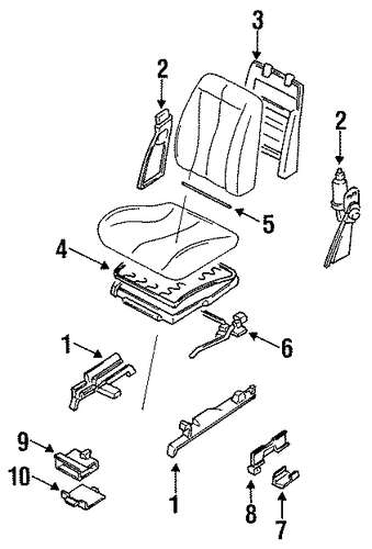 Q45 DRIVER SEAT COMPONENTS