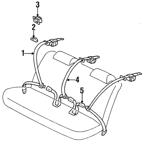 Avalon REAR SEAT BELTS