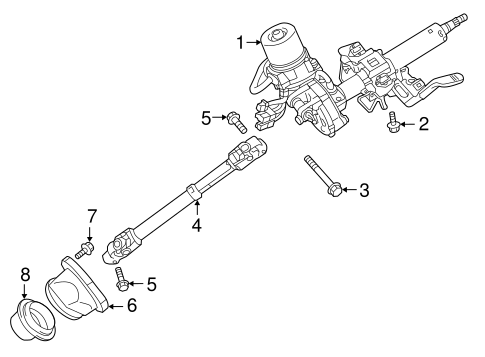 Outlander STEERING COLUMN ASSEMBLY