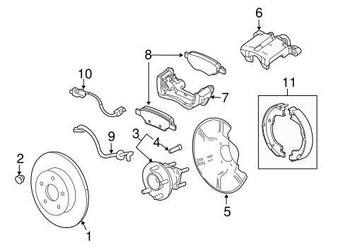 Captiva Sport BRAKE COMPONENTS