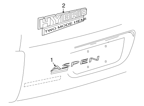 Aspen EXTERIOR TRIM - LIFT GATE