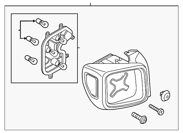 68256052AA Деталь TAIL LAMP ASSY, RIGHT