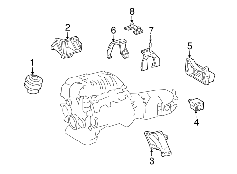CL600 ENGINE & TRANS MOUNTING