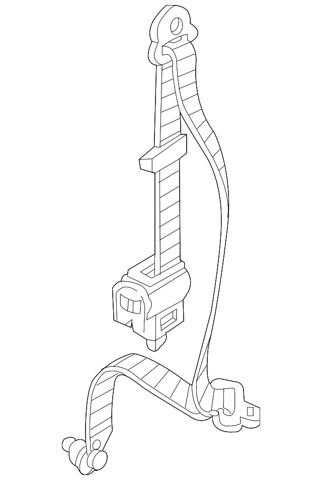 89820-4D500-CS Деталь BELT & RETRACTOR, RIGHT