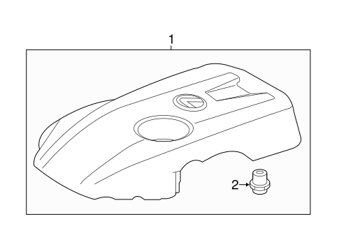 IS200t ENGINE APPEARANCE COVER