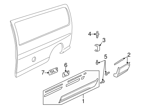 Express 3500 EXTERIOR TRIM - SIDE PANELS 4