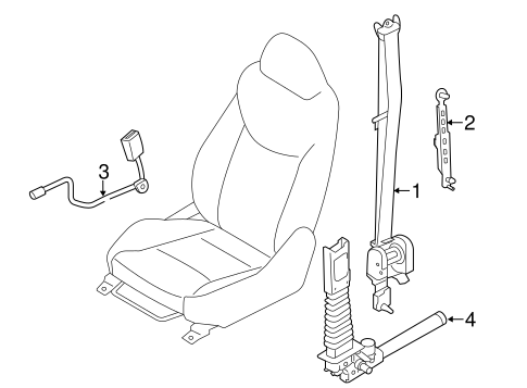 Elantra GT FRONT SEAT BELTS