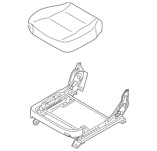 88201-3E720CF7 Деталь SEAT CUSHION, RIGHT
