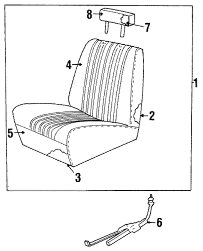 C2500 FRONT SEAT COMPONENTS 3