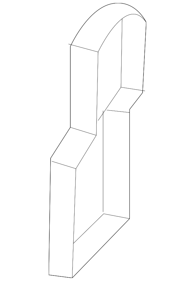 8V7-810-949-A Деталь OUTER HINGE PLR SPACER, LEFT
