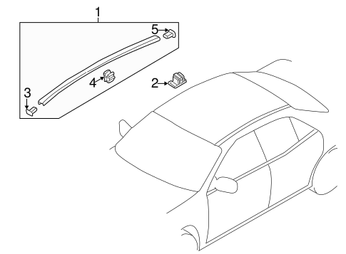 Protege EXTERIOR TRIM - ROOF