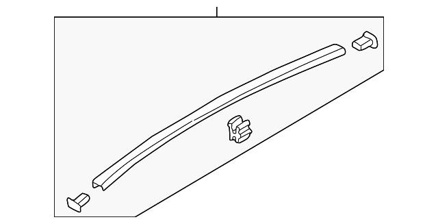 B25D-50-9H0B Деталь ROOF MOLDING, RIGHT