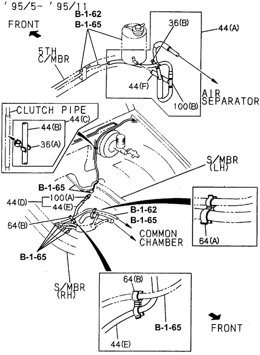 BODY / AIR CONDITIONING/A/C EVAPORATOR SYSTEM (ENGINE) (2) (DX) for 1996 Honda PASSPORT #1