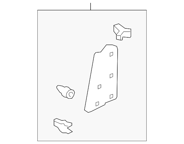 67673-0C020-E0 Деталь FRAME TRIM, RIGHT