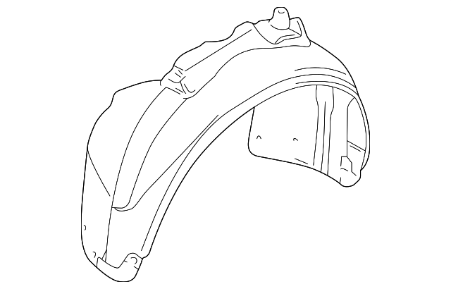 8E0-821-172-B Деталь FENDER LINER, RIGHT