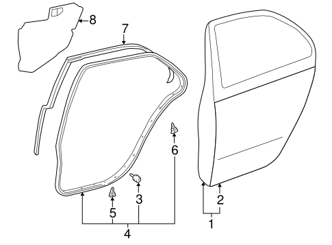 LS430 DOOR & COMPONENTS 2