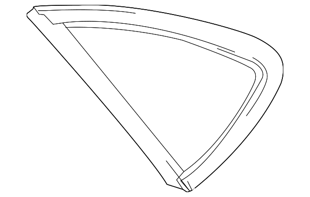 22915502 Деталь QUARTER GLASS, RIGHT
