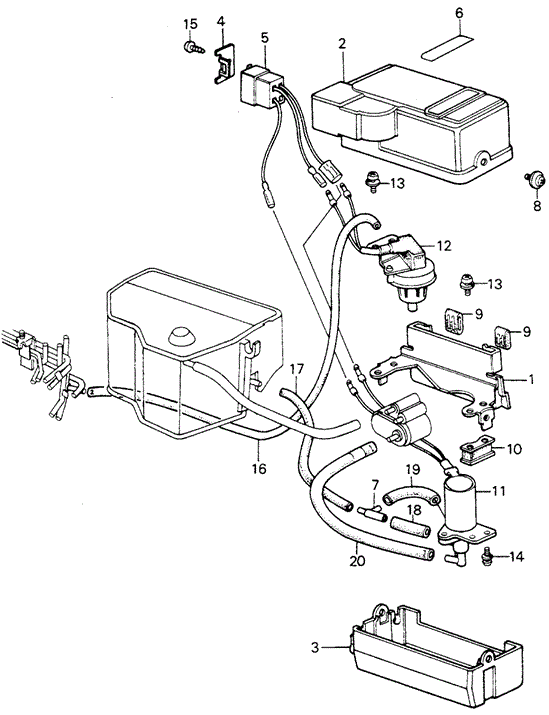 ENGINE/NO. 3 CONTROL BOX for 1981 Honda CIVIC HATCHBACK #1