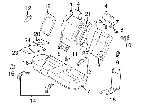 Outback REAR SEAT COMPONENTS 2