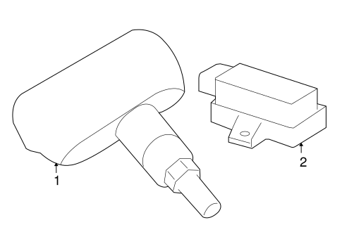 GLK250 TIRE PRESSURE MONITOR COMPONENTS